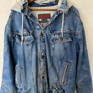 Vintage Hooded Jean Jacket